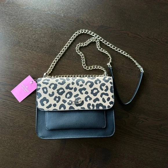Kate Spade Leopard Chain Purse NWT - Picture 3 of 9